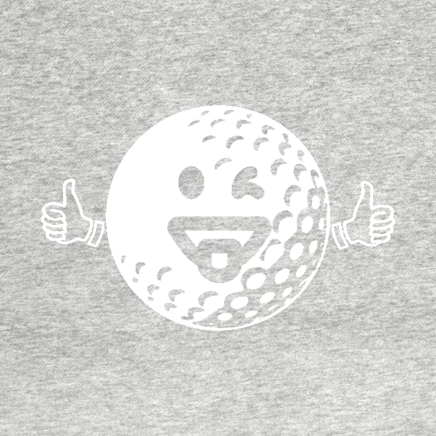 Happy Golf Ball - Funny Golfing Shirt by BKFMerch